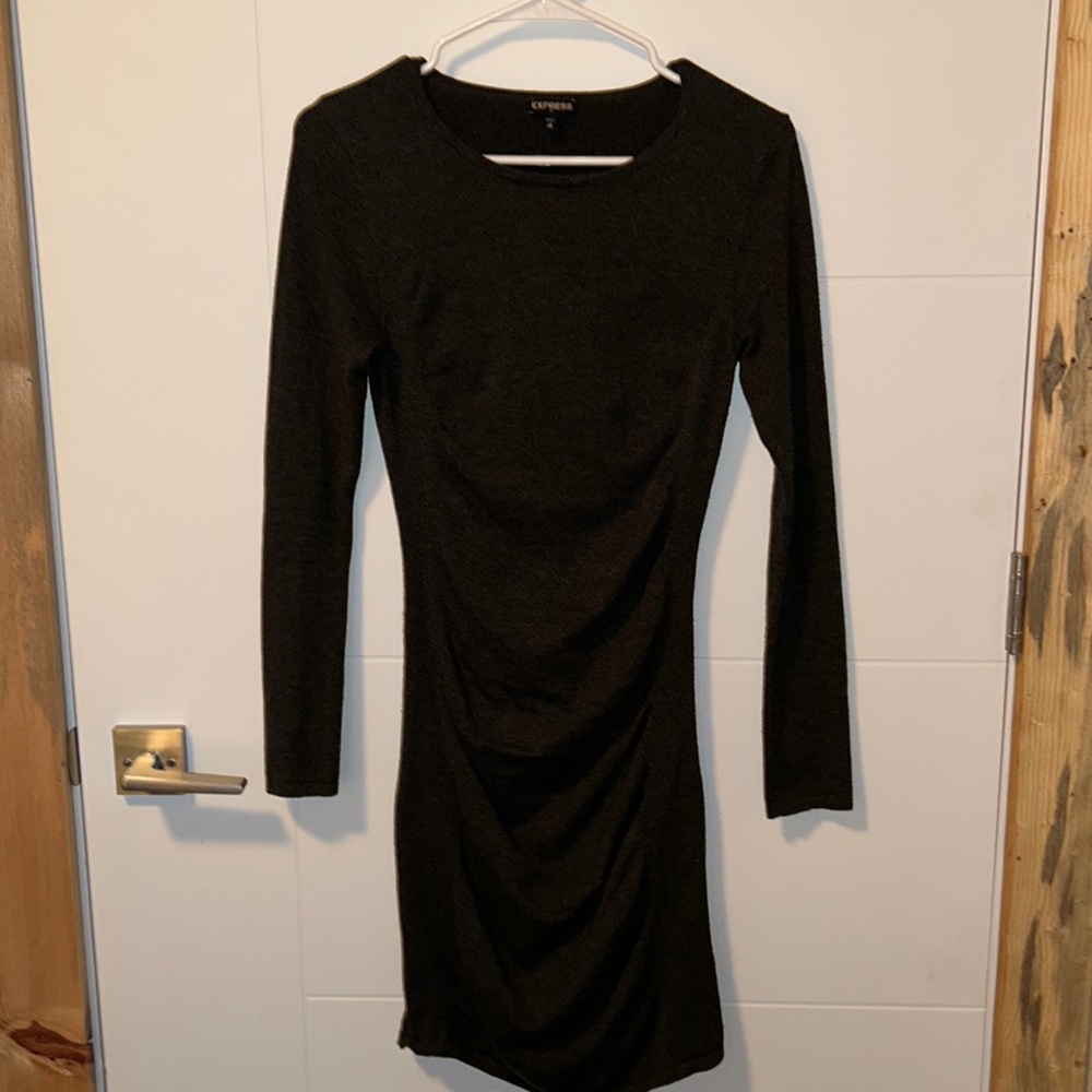 Express Green Sweater Dress